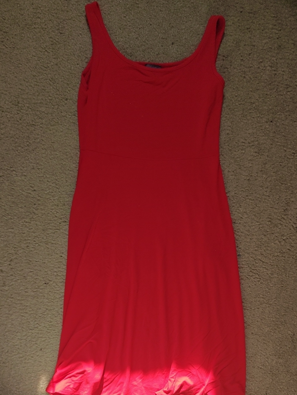 Olivia Rae Red Scoop Neck Sleeveless Dress